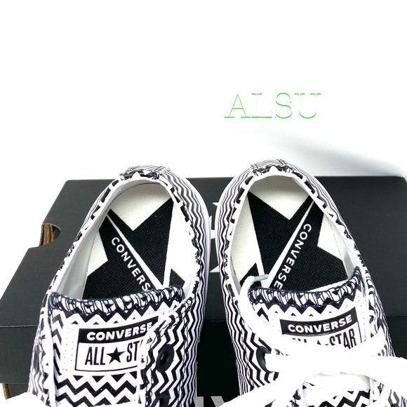 🌸SALE🌸 Converse Ctas Low Top Leather White Black Sneaker Womens Size 7 565367C - Picture 6 of 10